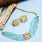 Stone Kundan Choker With Studs - Ruby Raang | Swadesiicart
