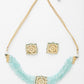 Stone Kundan Choker With Studs - Ruby Raang | Swadesiicart