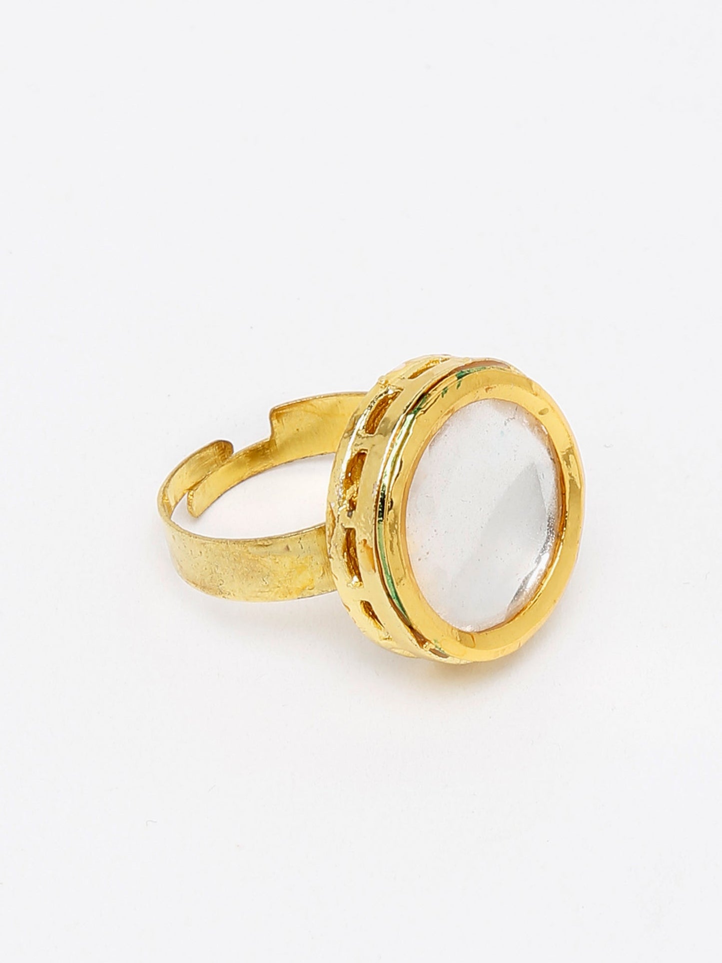 Kundan Ring - Ruby Raang | Swadesiicart