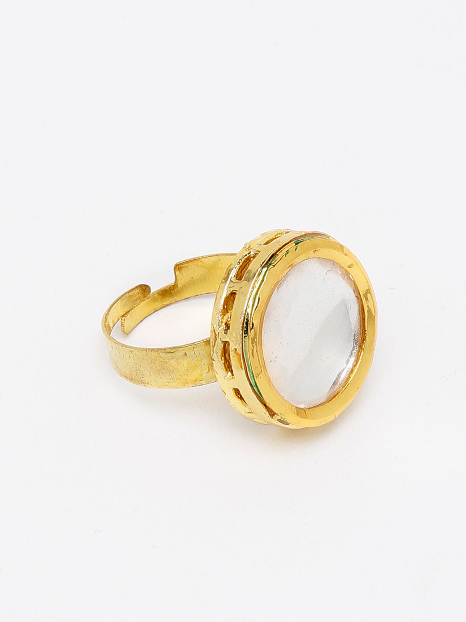 Kundan Ring - Ruby Raang | Swadesiicart