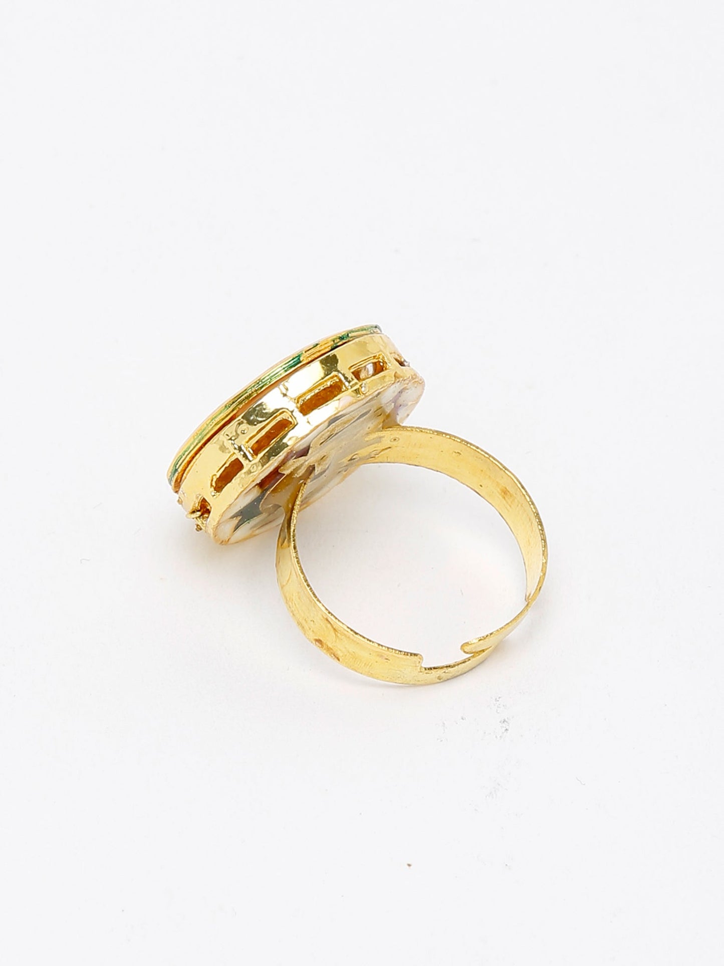 Kundan Ring - Ruby Raang | Swadesiicart