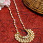 Long Kundan Pearl Neckpiece - Ruby Raang | Swadesiicart