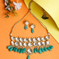 Kundan Choker With Studs - Ruby Raang | Swadesiicart