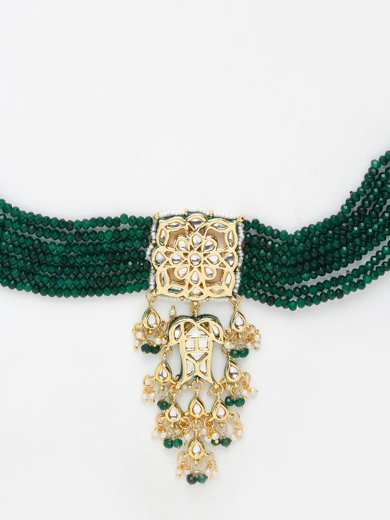 Stone Kundan Choker - Ruby Raang | Swadesiicart