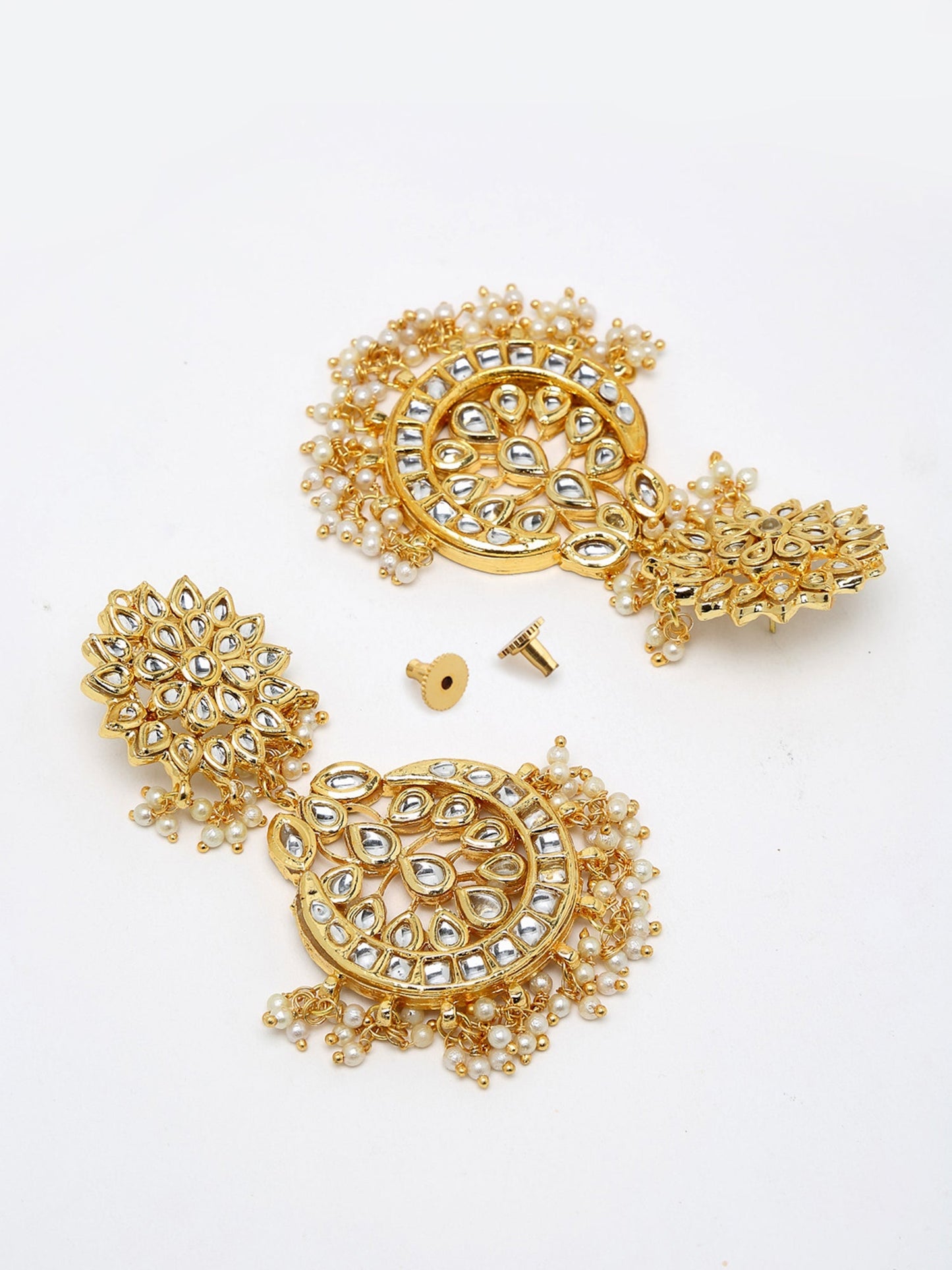 Stone Kundan Choker With Studs - Ruby Raang | Swadesiicart