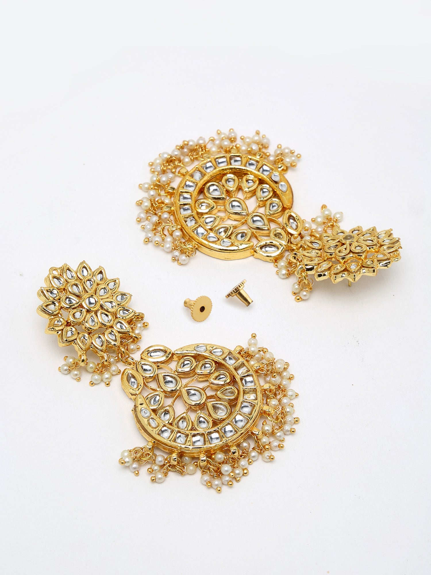 Stone Kundan Choker With Studs - Ruby Raang | Swadesiicart