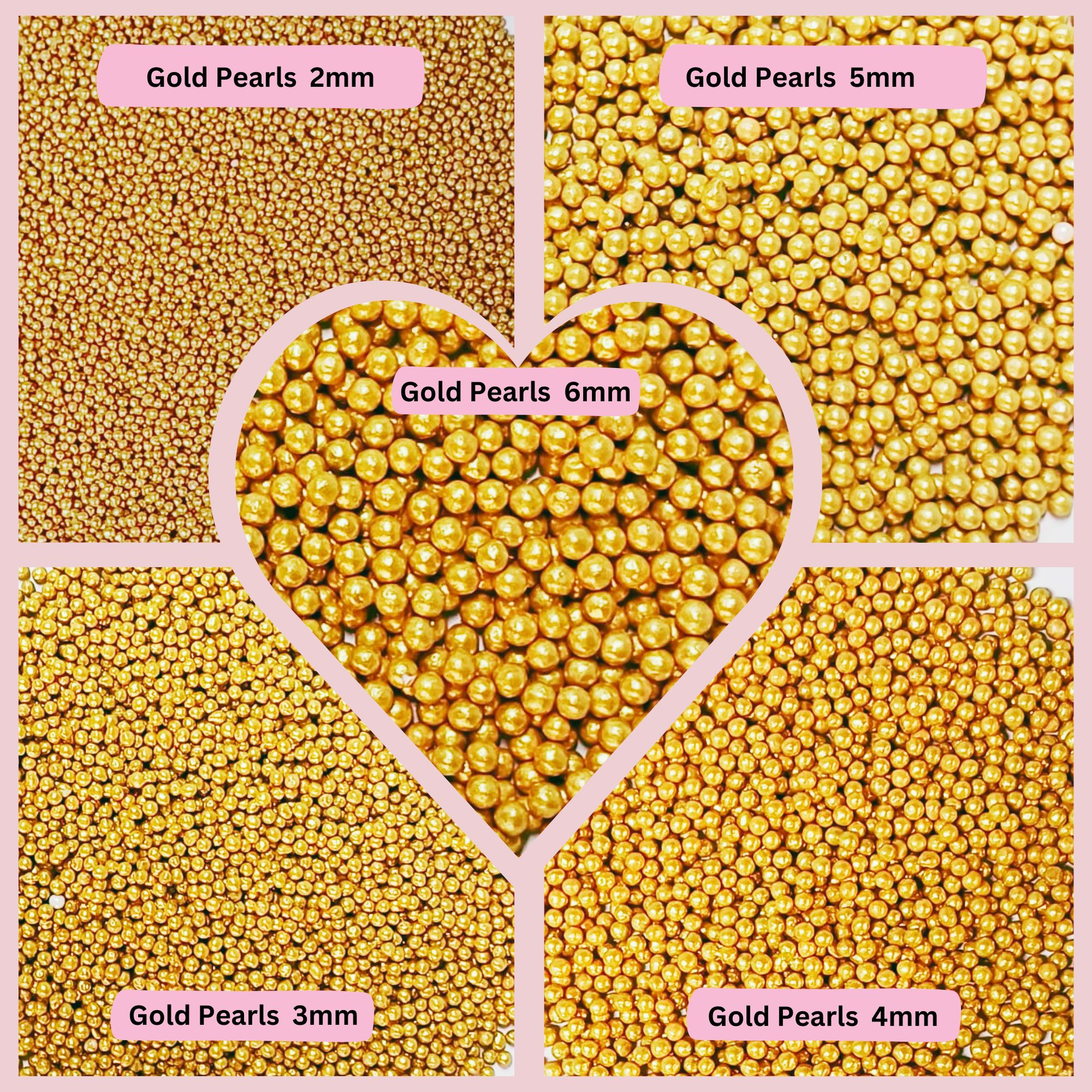 Confect All That Glitters Gold Disco Balls Assorted Sprinkles (DB-12)