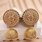 Golden Jhumki Earrings for Womens by House of Ree | Swadesiicart