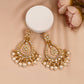 Golden Chandbali Earrings for Womens by House of Ree | Swadesiicart