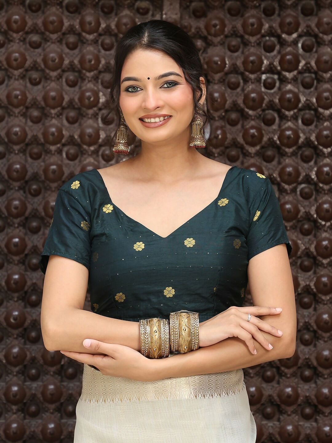 Shree Shyam Fashion Grey Cotton Saree