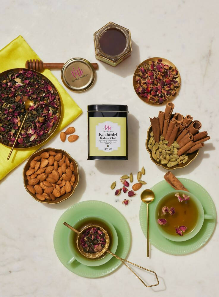 The Herb Boutique Kashmiri Kahwa Chai - Swadesiicart