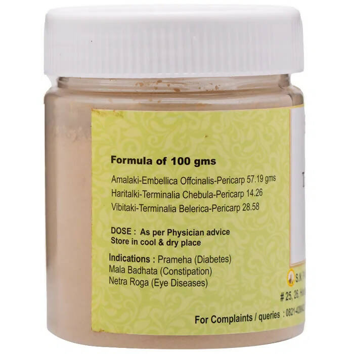 S N Pandit Ayurveda Triphala Choorna (S.S) - Swadesiicart