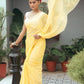 Very Much Indian Mastaani - Pure Mul Cotton Handloom Saree - Fresh Yellow | Swadesiicart