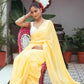 Very Much Indian Mastaani - Pure Mul Cotton Handloom Saree - Fresh Yellow | Swadesiicart