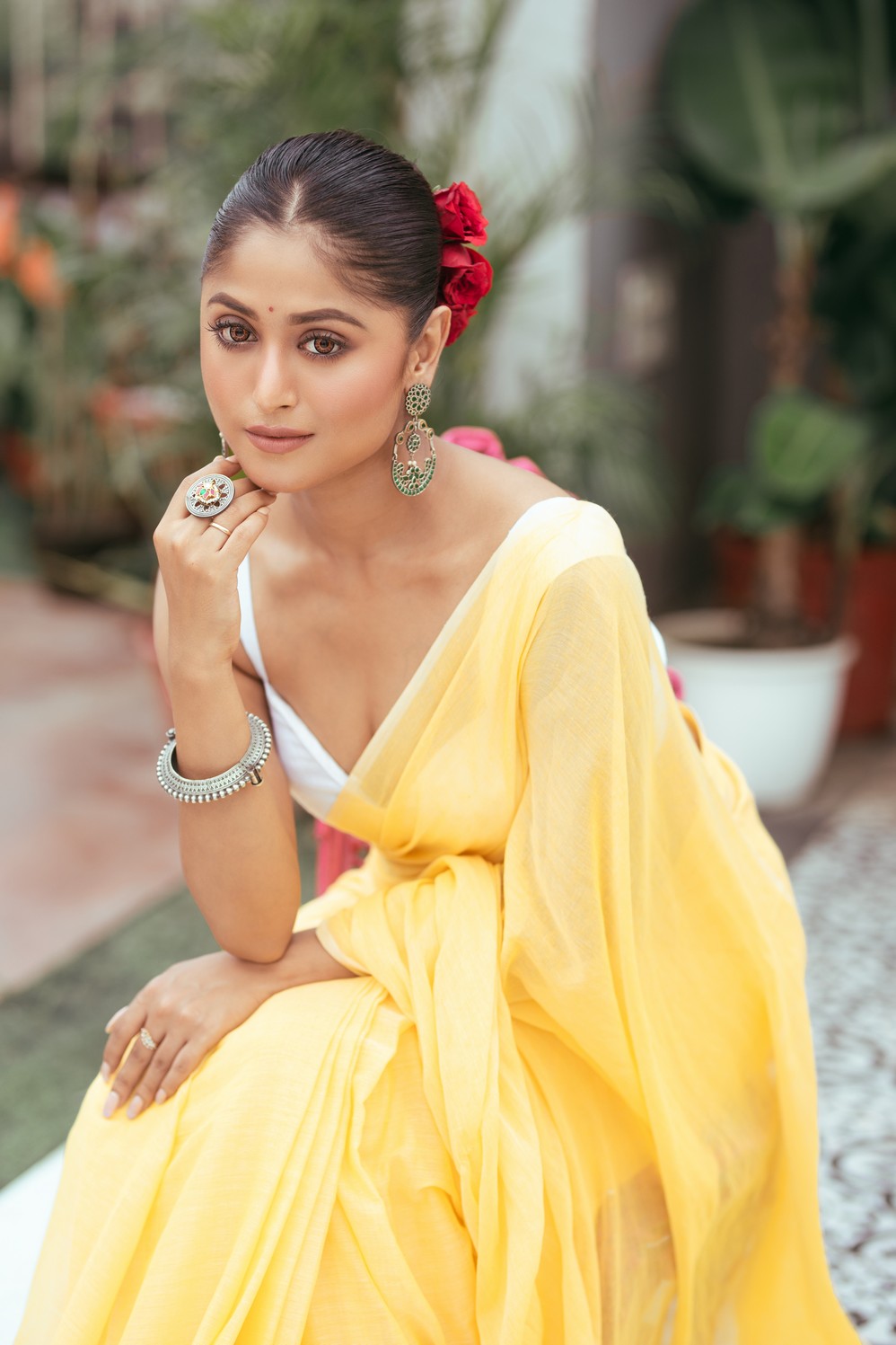 Very Much Indian Mastaani - Pure Mul Cotton Handloom Saree - Fresh Yellow | Swadesiicart