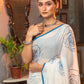 Very Much Indian Mastaani - Pure Mul Cotton Handloom Saree with Beautiful Rose Prints - Blue | Swadesiicart