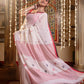 Very Much Indian Mastaani - Pure Mul Jamdhani Cotton Handloom Saree with Beautiful Heart Weaves - Red | Swadesiicart