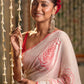 Very Much Indian Mastaani - Pure Mul Cotton Handloom Saree with Beautiful Rose Prints - Red | Swadesiicart