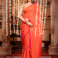 Very Much Indian Mastaani - Pure Mul Cotton Handloom Saree - Saphire Orange | Swadesiicart