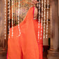 Very Much Indian Mastaani - Pure Mul Cotton Handloom Saree - Saphire Orange | Swadesiicart