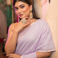 Very Much Indian Mastaani - Pure Mul Cotton Handloom Saree - Lilac | Swadesiicart