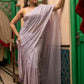 Very Much Indian Mastaani - Pure Mul Cotton Handloom Saree - Lilac | Swadesiicart