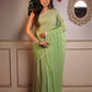 Very Much Indian Mastaani - Pure Mul Cotton Handloom Saree - Sage Green | Swadesiicart
