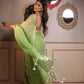 Very Much Indian Mastaani - Pure Mul Cotton Handloom Saree - Sage Green | Swadesiicart