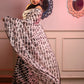 Very Much Indian Mastaani - Pure Mul Cotton Handloom Saree with Beautiful Floral Weaves - White | Swadesiicart