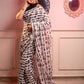 Very Much Indian Mastaani - Pure Mul Cotton Handloom Saree with Beautiful Floral Weaves - White | Swadesiicart