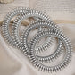 NVR Women's Set of 4 Silver-Plated German Silver Oxidised Bangles - Swadesiicart