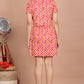 House of RP Women Red & Yellow Cotton Print Co-Ords Sets - Swadesiicart