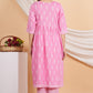 House of RP Women Pink Rayon Naira Cut Emboridered & Printed Kurta & Pant Set | Swadesiicart