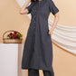 House of RP Women Black Rayon Striped Kurta & Palazzo Set | Swadesiicart