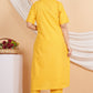House of RP Women Yellow Rayon Striped Kurta & Palazzo Set | Swadesiicart