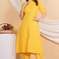 House of RP Women Yellow Rayon Striped Kurta & Palazzo Set | Swadesiicart