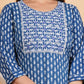 House of RP Women Sky Blue Rayon Embroidered & Printed Kurta & Pant Set | Swadesiicart