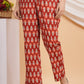 House of RP Women Maroon Cotton casual Trouser | Swadesiicart