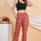 House of RP Women Maroon Cotton casual Trouser | Swadesiicart
