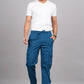 House of RP Men's Cotton DarkBlue Slim Fit Solid Cargos, Casual Trousers with Cargo Pockets | Swadesiicart