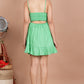 House of RP Women's Green Rayon Dot Printed Short Dress - Swadesiicart