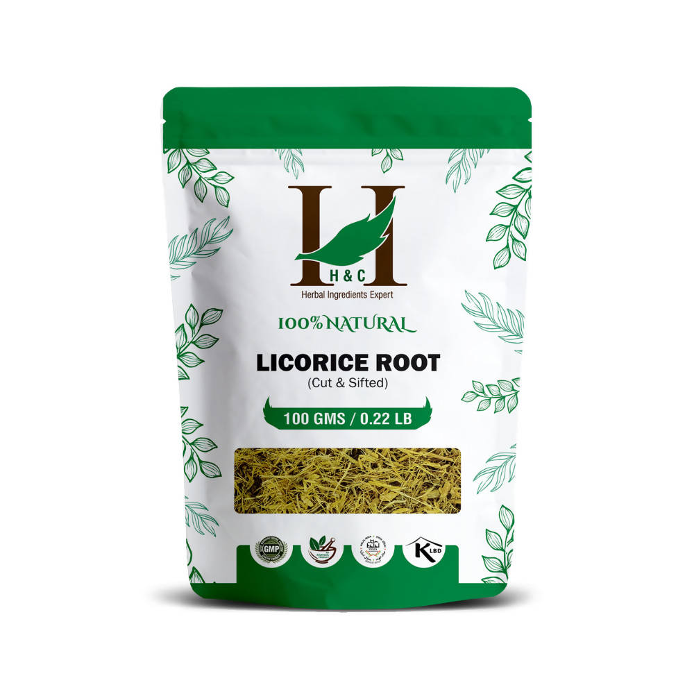 H&C Herbal Licorice Cut & Shifted Herbal Tea Ingredient - Just Jaivik