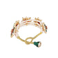Nuyug 22K Gold Plated Red Serene Pochi Bangles | Swadesiicart