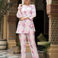 Women's Casual Fashionable Light Pink Muslin co-ord set - Rooh - Swadesiicart