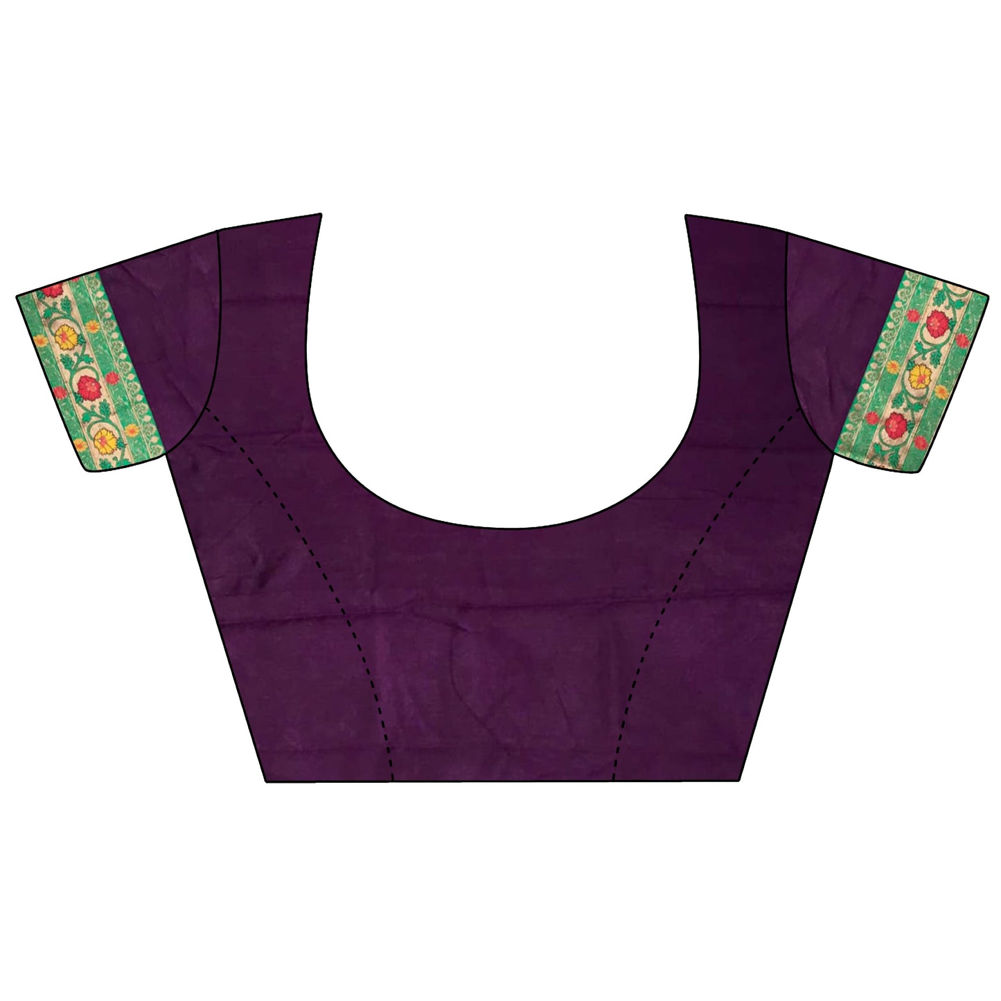 Joban Fashion Wine Banarasi Soft Silk Woven Saree | Swadesiicart