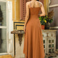 Janasya Brown Georgette Embellished Co-Ords - Swadesiicart
