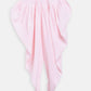 Ahalyaa Pink Polysilk Floral Printed Kids Kurta Dhoti Set For Girls | Swadesiicart