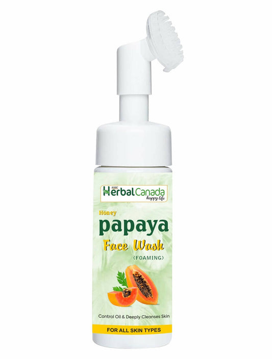 Herbal Canada Honey Papaya Foaming Face Wash | Swadesiicart