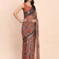 Shree Shyam Fashion Linen Cotton Brown Saree