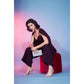 Maroon Georgette Sequence With Thread Designer Co-Ord Set - Flory - Swadesiicart